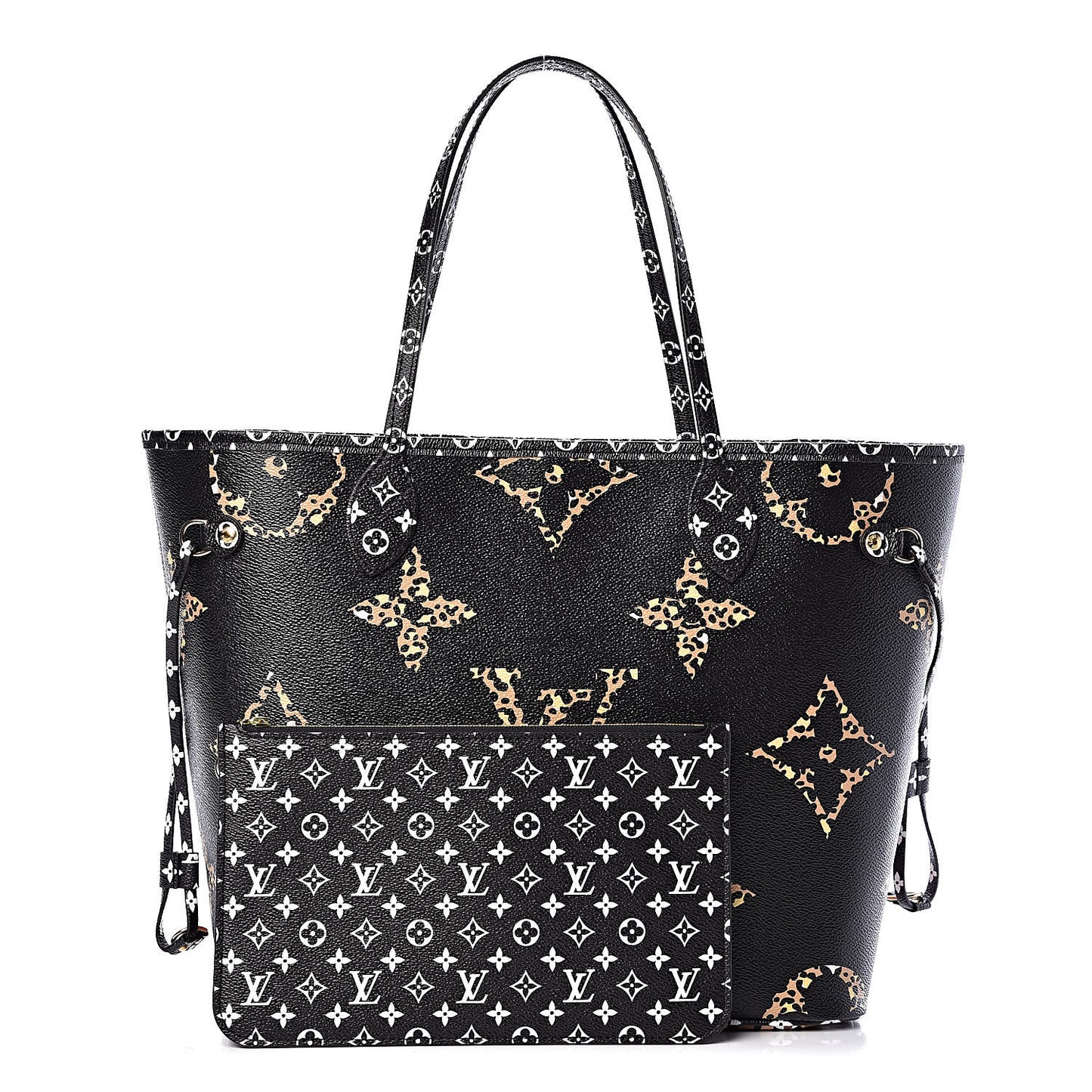 Monogram Giant Jungle Neverfull MM Black