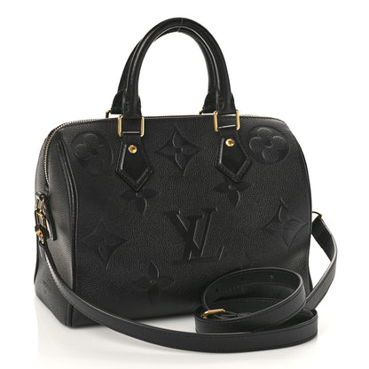 Louis Vuitton Empreinte Monogram Giant Speedy Bandouliere 25 Black 2 of 8