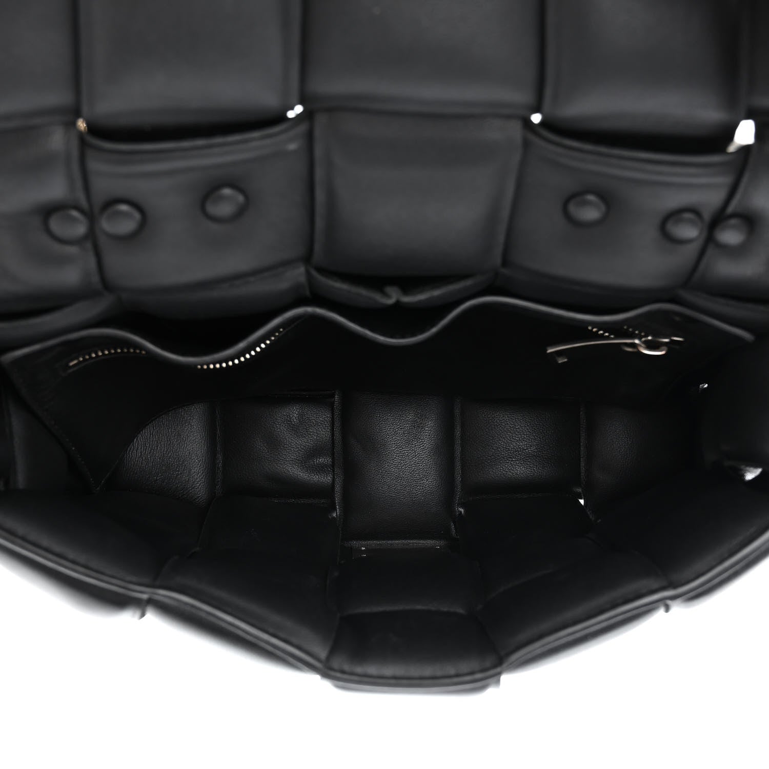 Bottega Veneta Lambskin Maxi Intreccio Padded Chain Cassette Crossbody Bag Black 5 of 10