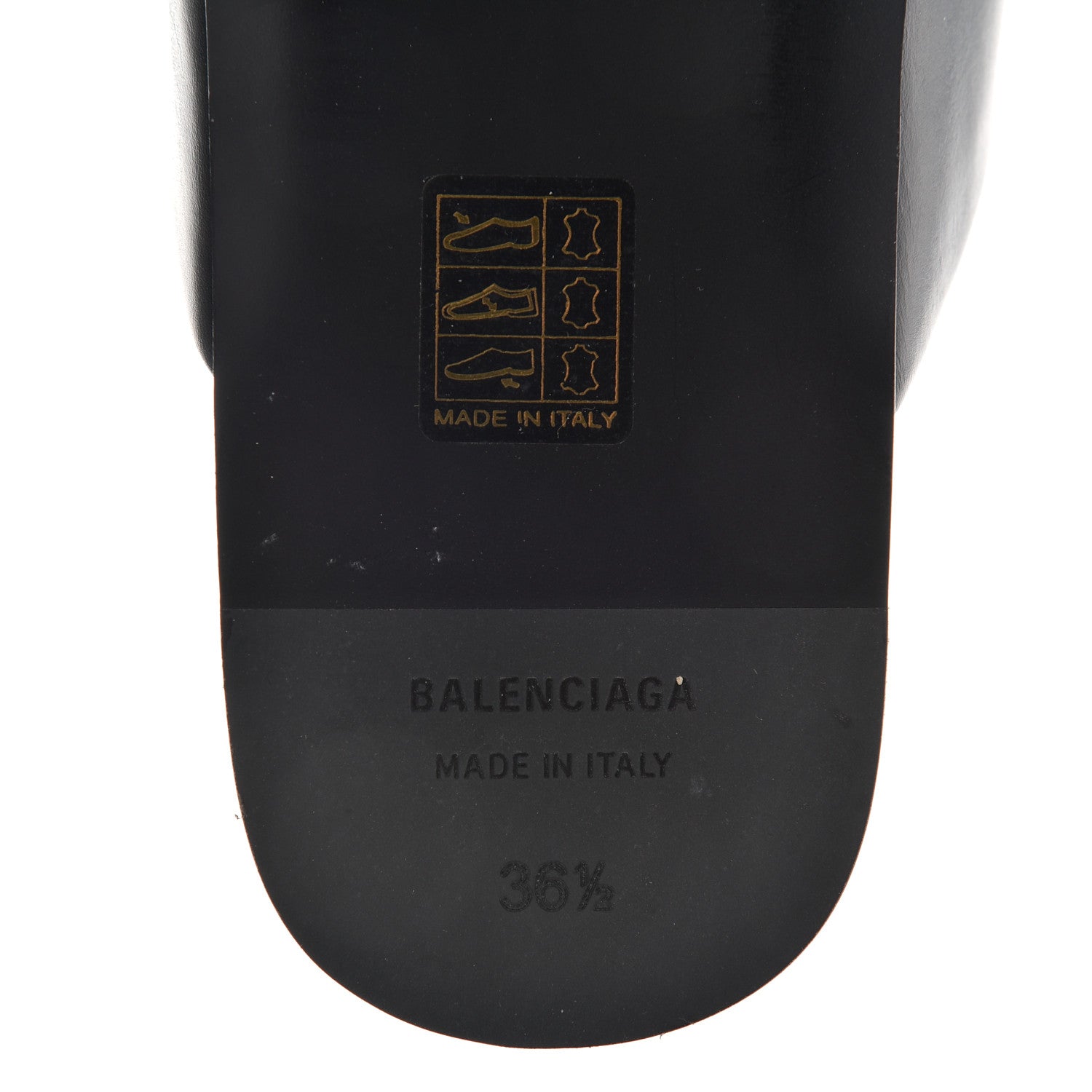 Balenciaga Calfskin Mules 36.5 Black 8 of 10
