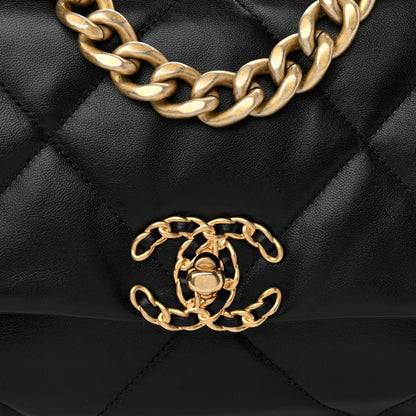 Chanel Lambskin Quilted Medium Chanel 19 Flap Black 8 of 10