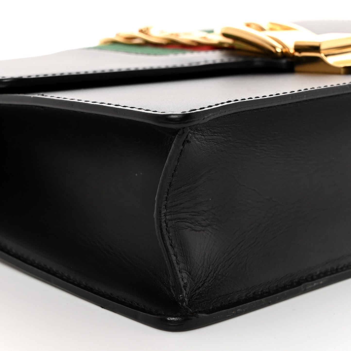 Calfskin Small Sylvie Shoulder Bag Black