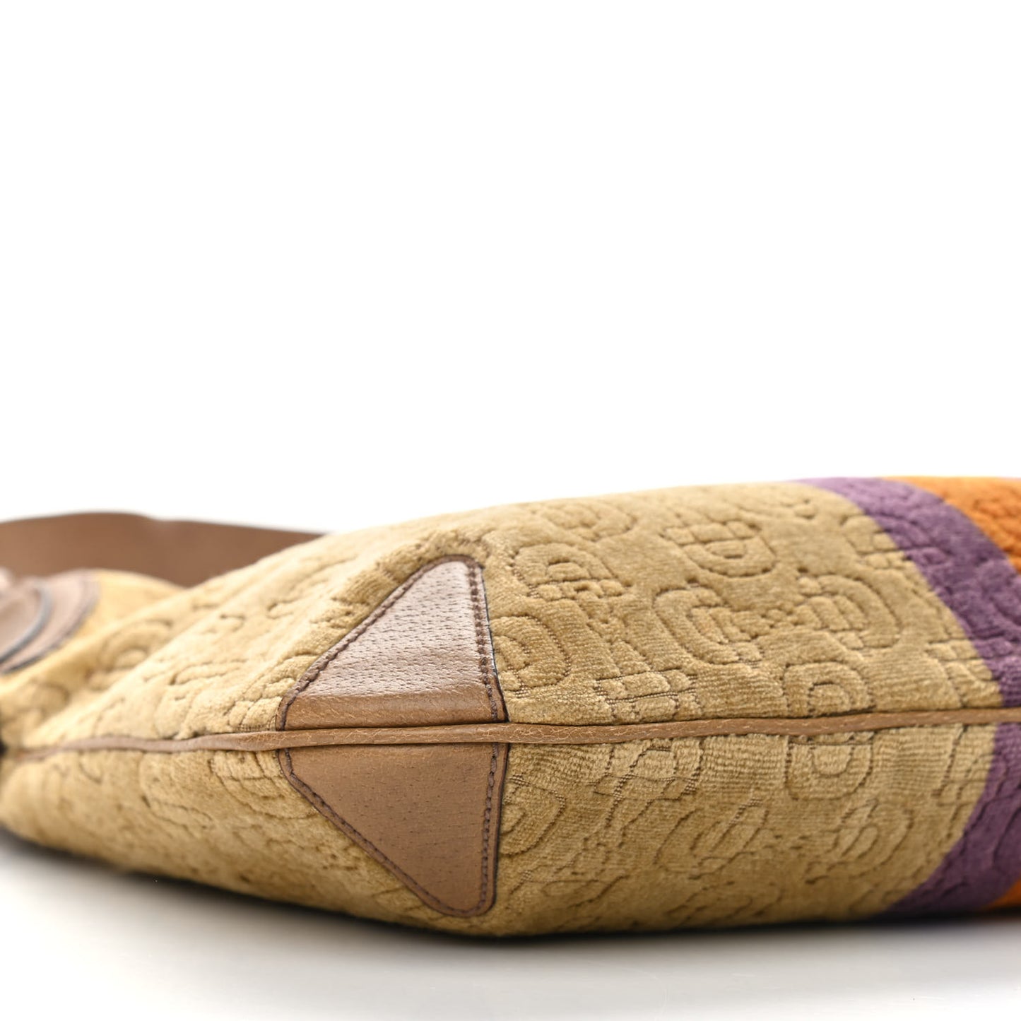 Velvet Horsebit Embossed Creole Hobo