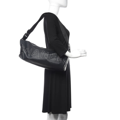 Chanel Rubber Nylon Sport Duffle Black 2 of 14