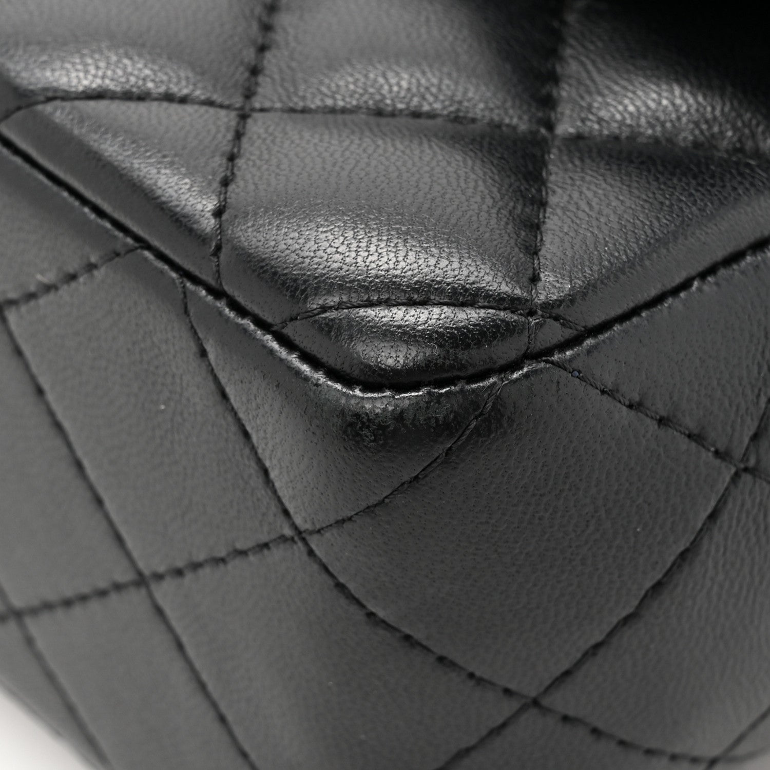 Chanel Lambskin Quilted Mini Rectangular Flap Black 14 of 15