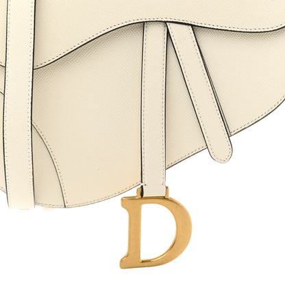 Christian Dior Grained Calfskin Saddle Bag With Strap Latte 8 of 11