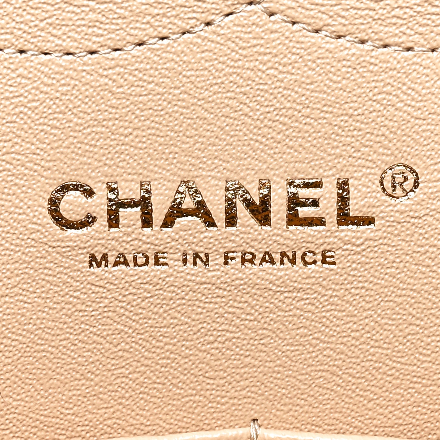 Caviar Quilted Jumbo Double Flap Beige