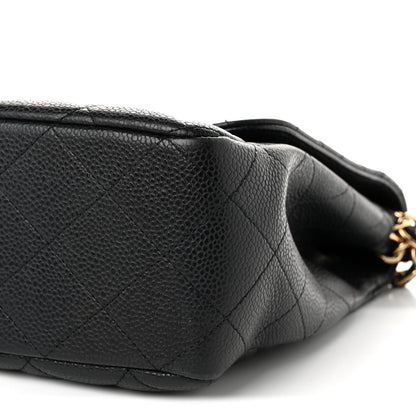 Chanel Caviar Quilted Jumbo Single Flap Black 10 of 10