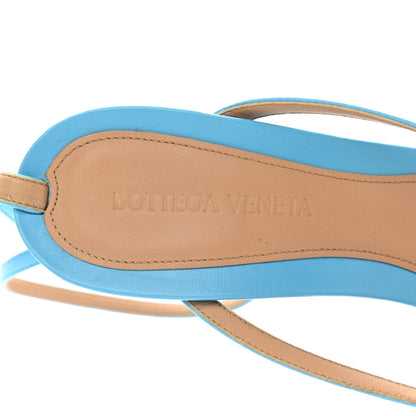 Bottega Veneta Lambskin Stretch Multi Strap 90mm Sandals 40 Sky Blue 6 of 8