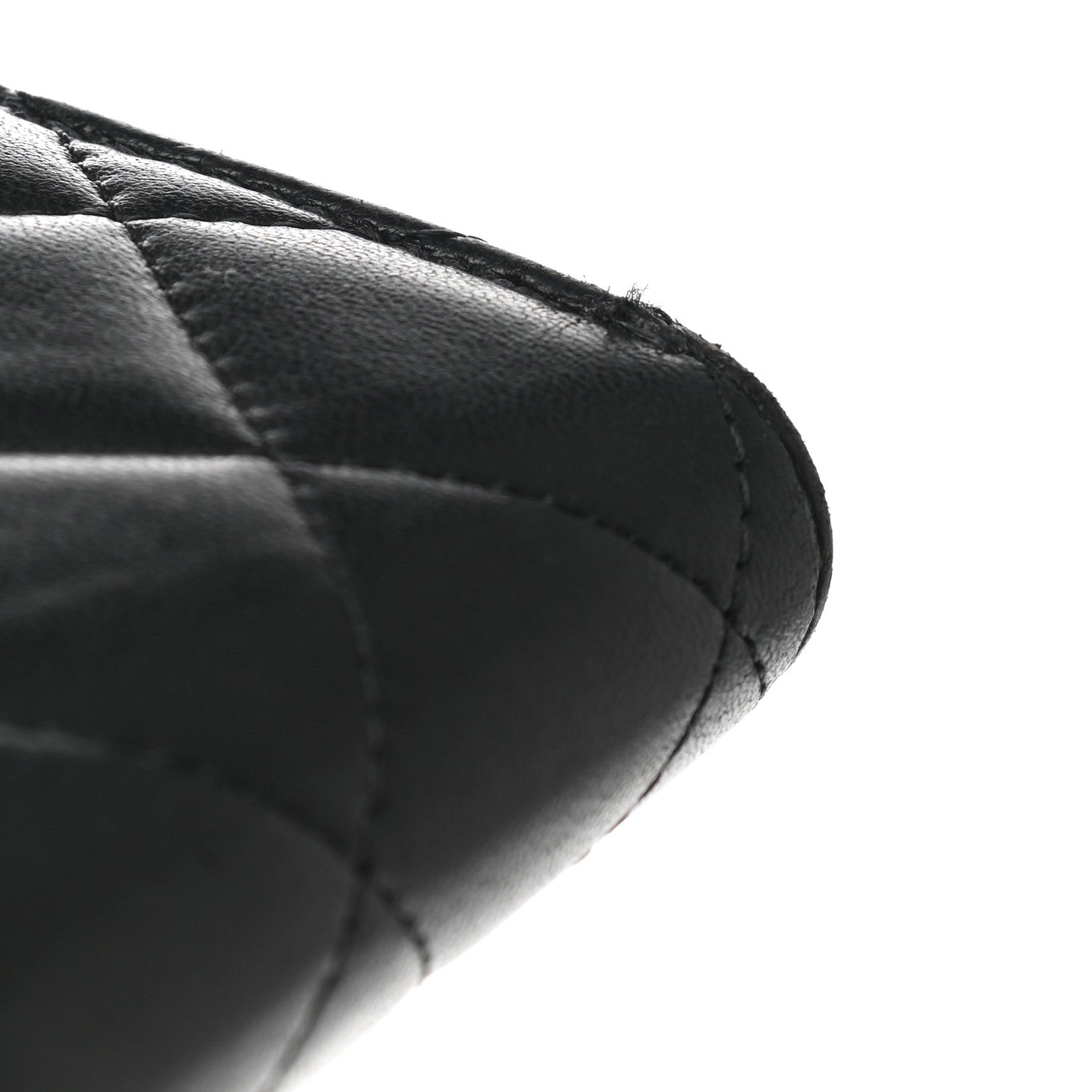 Chanel Lambskin Quilted Compact Flap Wallet Black 9 of 9