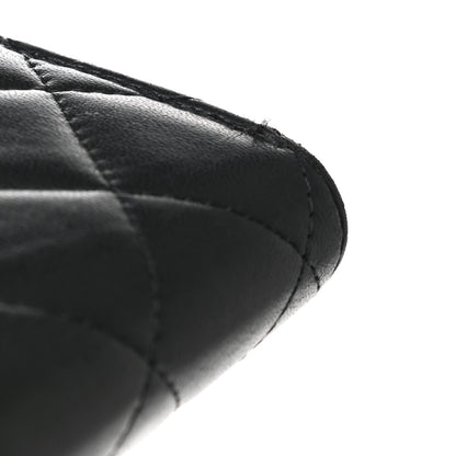 Chanel Lambskin Quilted Compact Flap Wallet Black 9 of 9