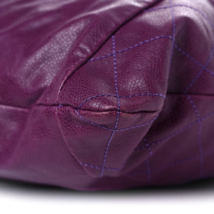 Chanel Caviar 31 Drawstring Tote Purple 9 of 10
