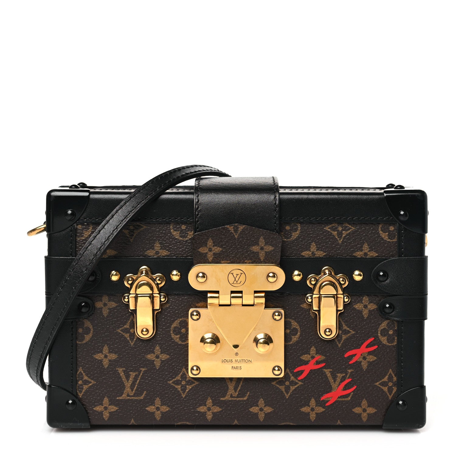 Louis Vuitton Monogram Petite Malle Black 1 of 10