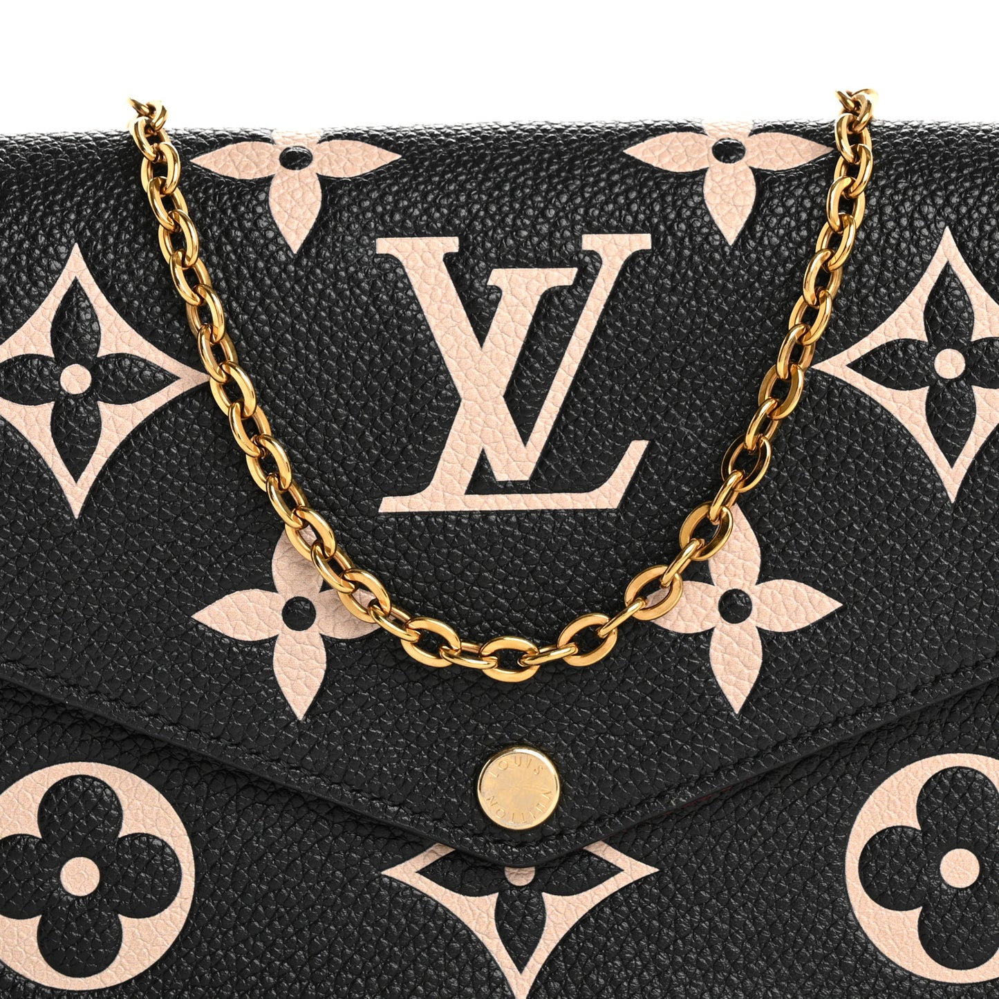 Empreinte Monogram Giant Felicie Pochette Black Beige