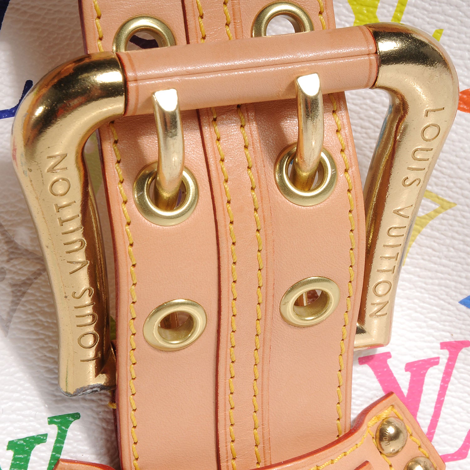 Louis Vuitton Monogram Multicolor Leonor White 5 of 9