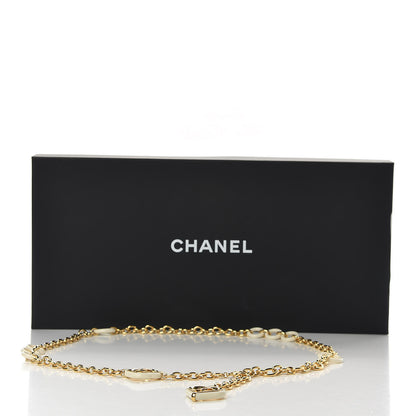 Chanel Enamel CC Fancy Chain Belt 80 Golden White 4 of 4