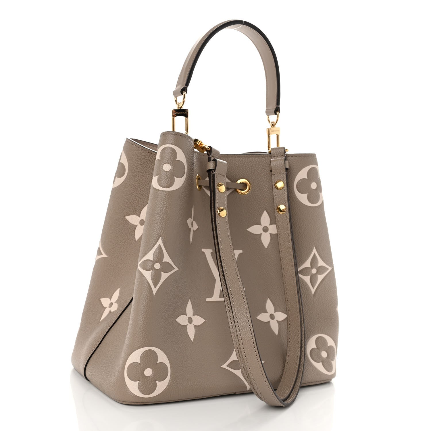 Louis Vuitton Empreinte Monogram Giant Neonoe MM Tourterelle Creme 3 of 10