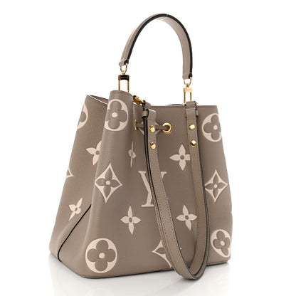 Louis Vuitton Empreinte Monogram Giant Neonoe MM Tourterelle Creme 3 of 10