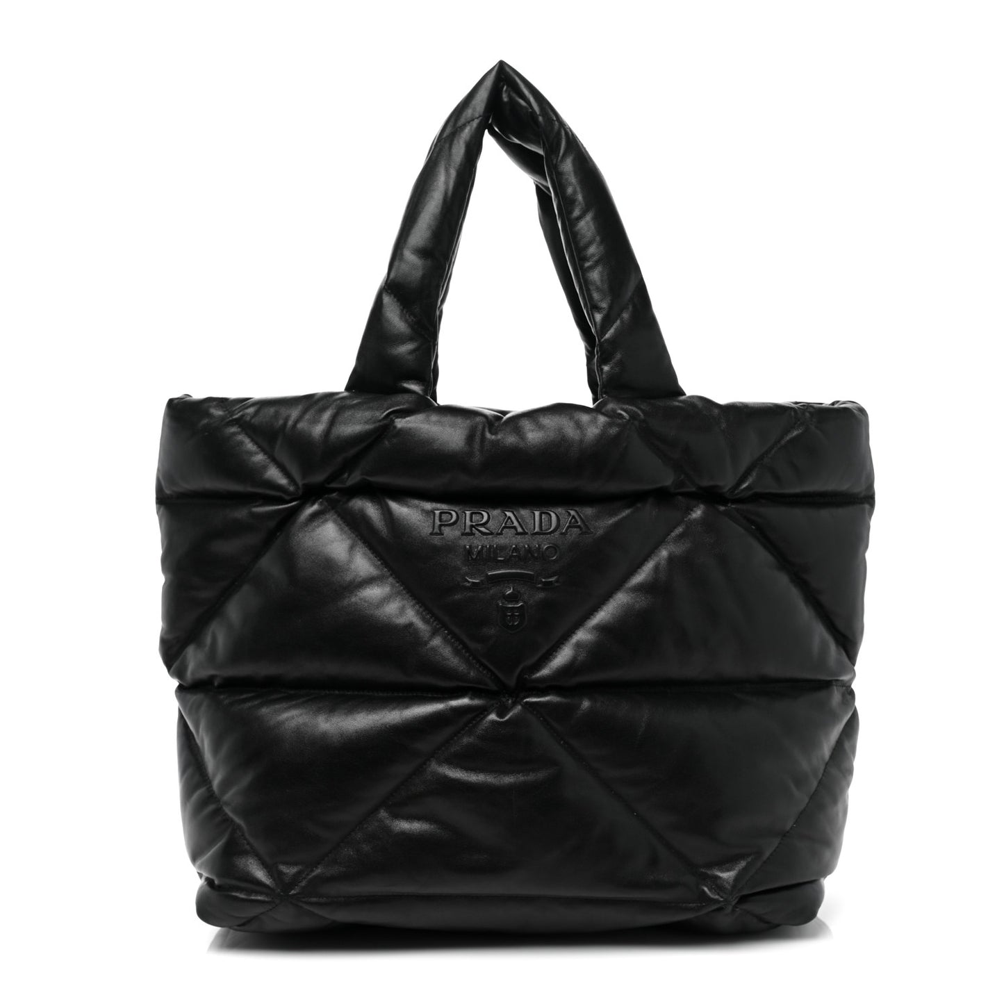 Nappa Padded System Tote Bag Black