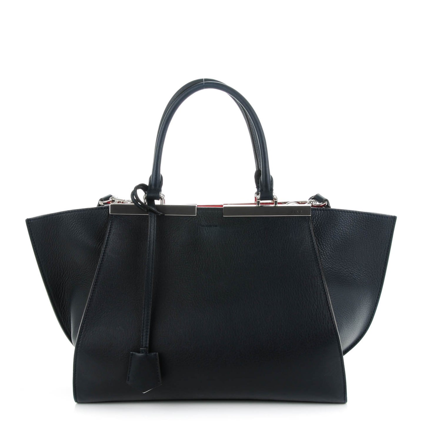 Vitello Dolce Marmol Shiny Nappa Petite 3Jours Tote Blue Notte