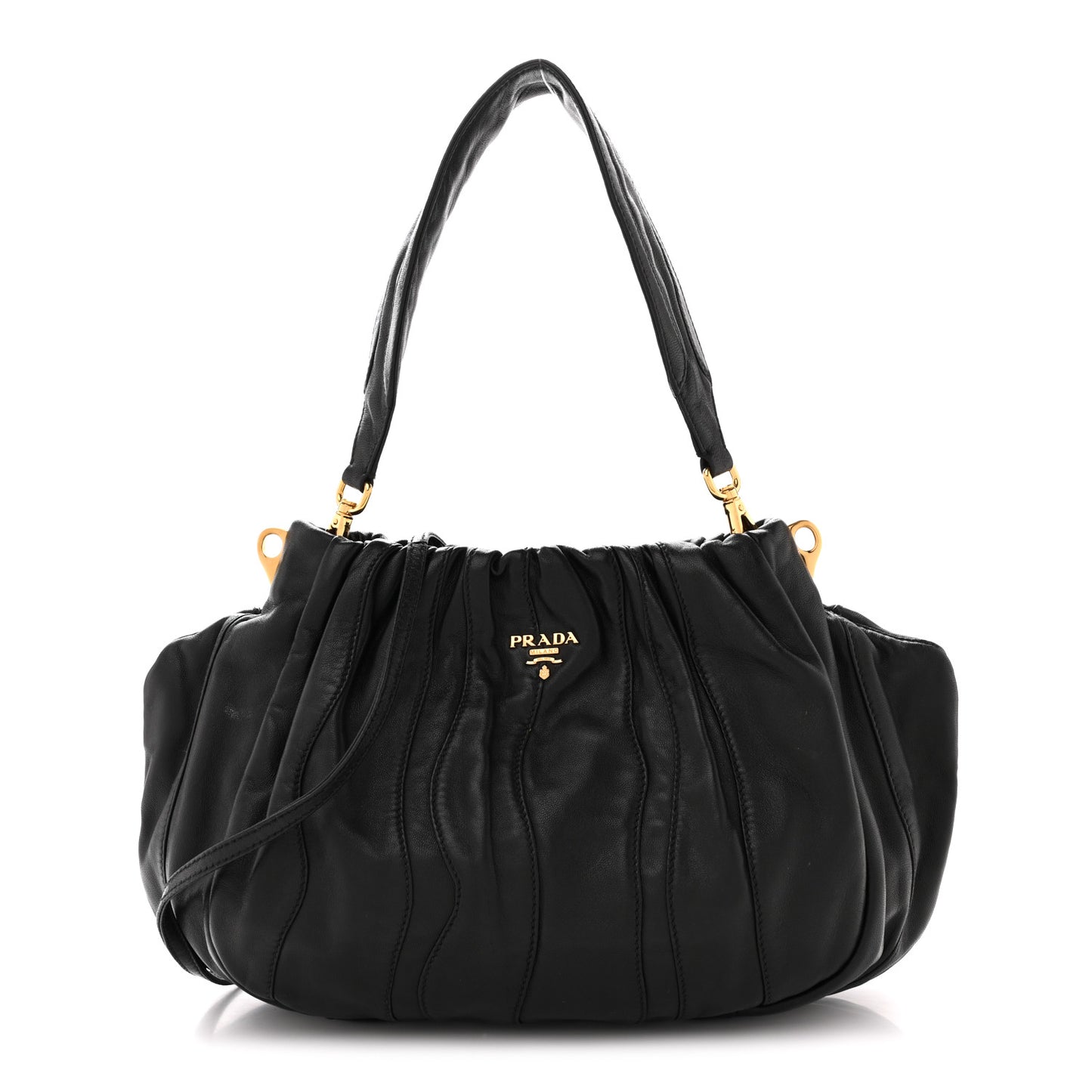 Nappa Stripes Hobo Black