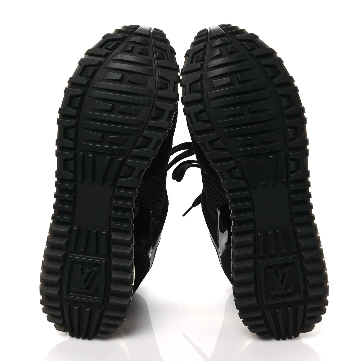 Suede Monogram Run Away Sneakers 36.5 Black