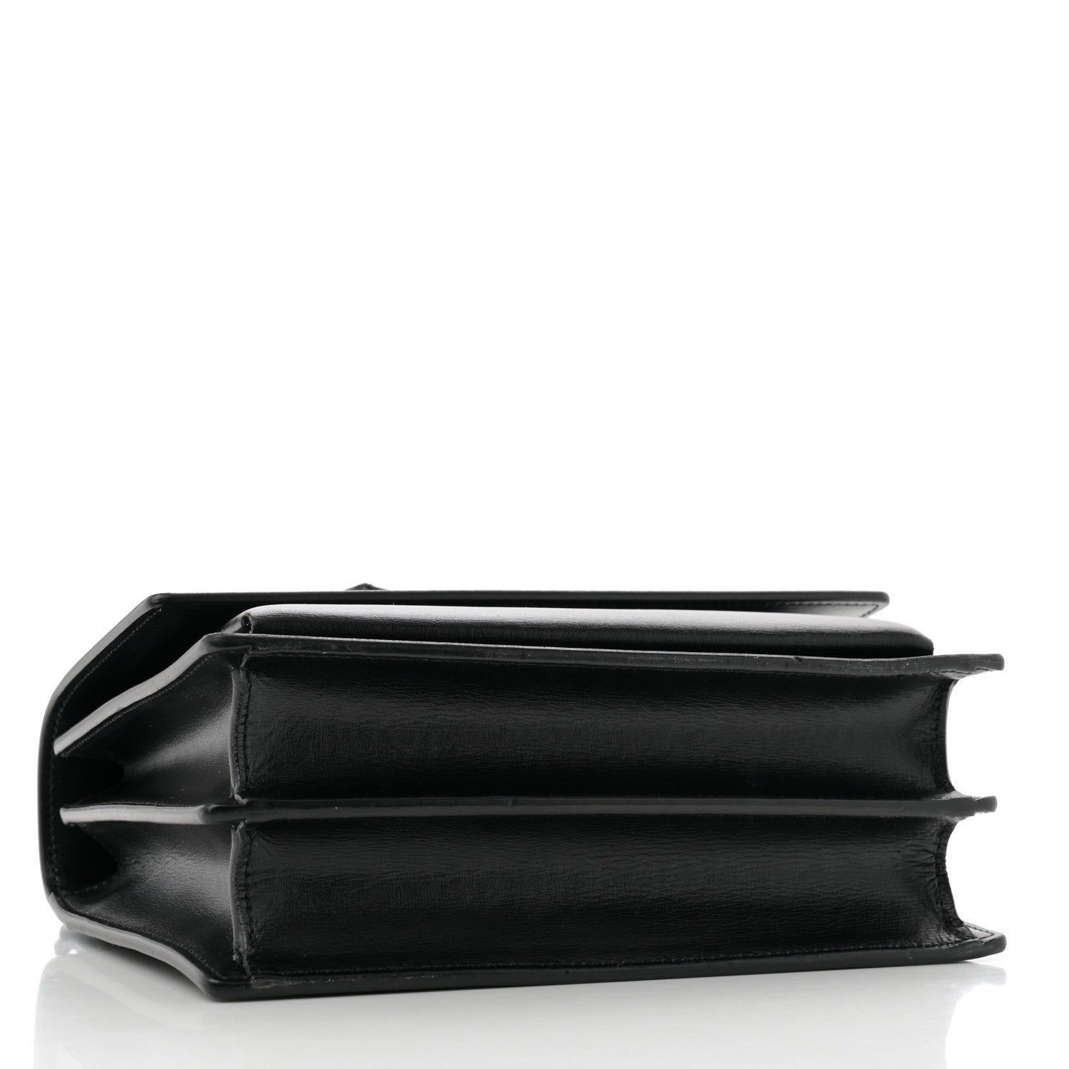 Saint Laurent Calfskin Medium Monogram Monochrome Sunset Black 4 of 15