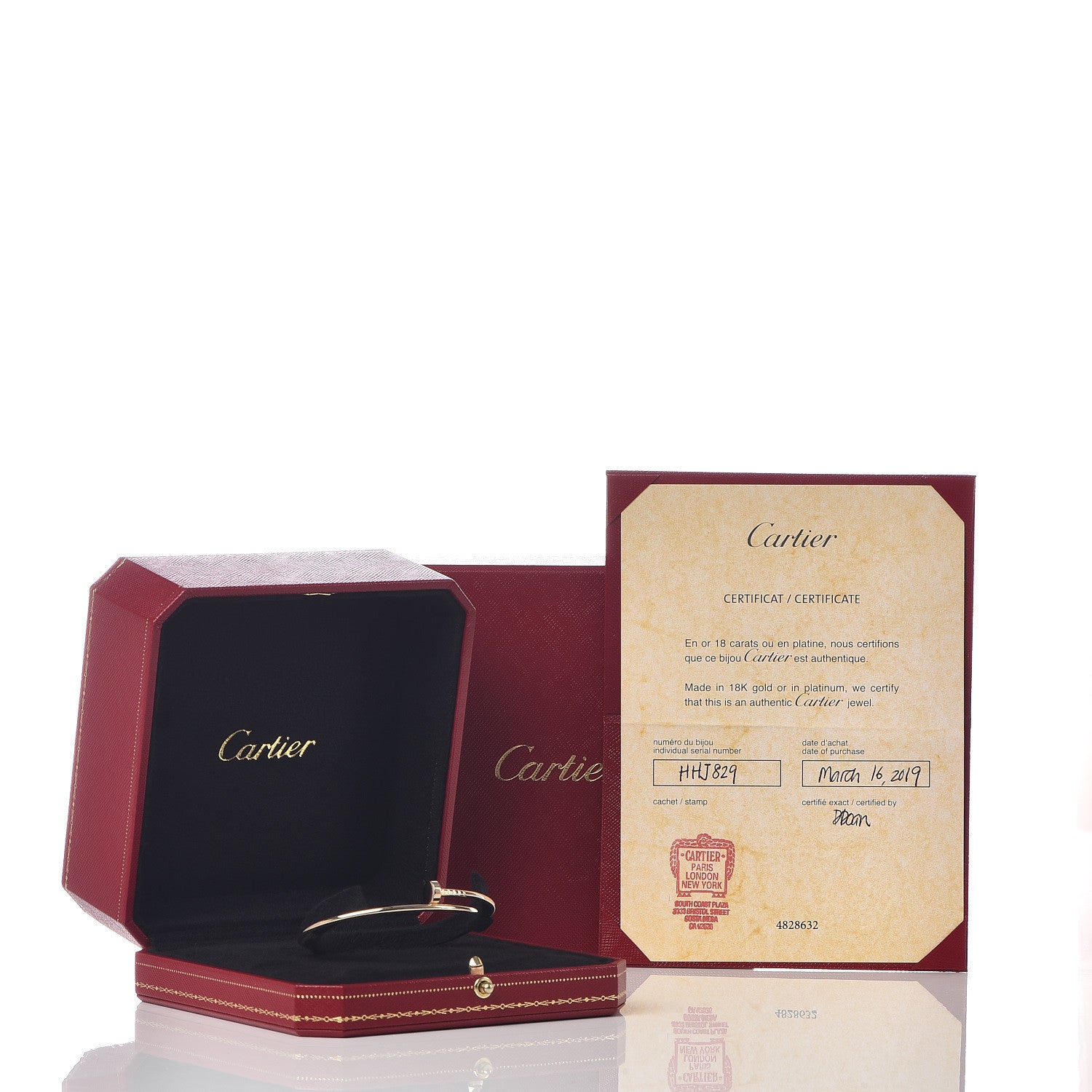 Cartier 18K Yellow Gold Small Juste Un Clou Bracelet 18 5 of 5