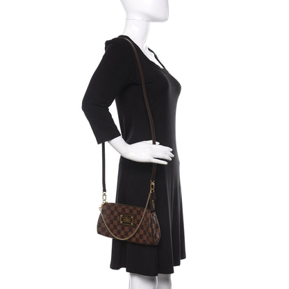 Louis Vuitton Damier Ebene Eva Clutch 2 of 10