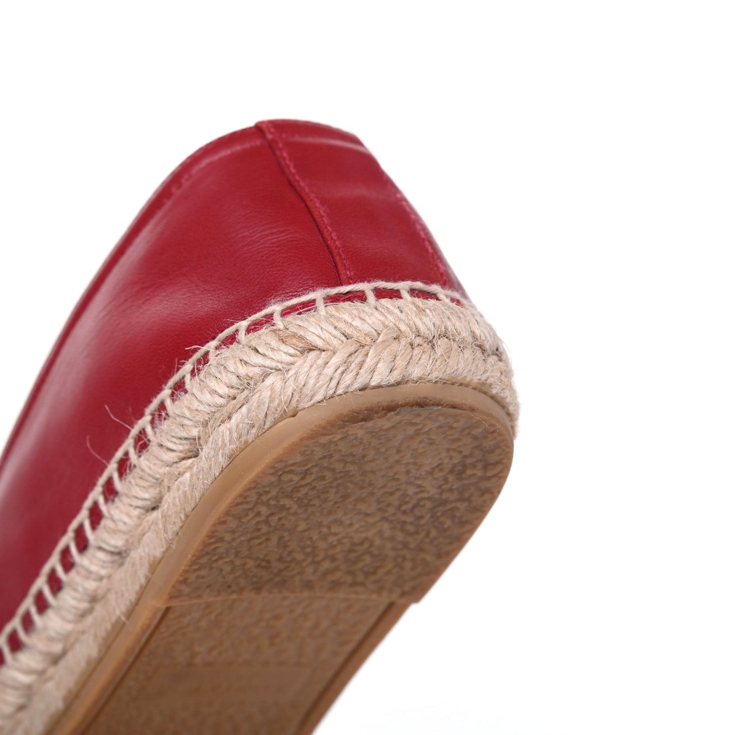 Lambskin Monogram Espadrilles 38.5 Red