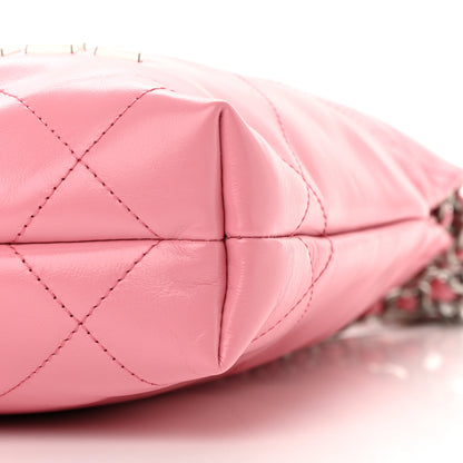 Chanel Shiny Calfskin Quilted Mini Chanel 22 Pink 10 of 11