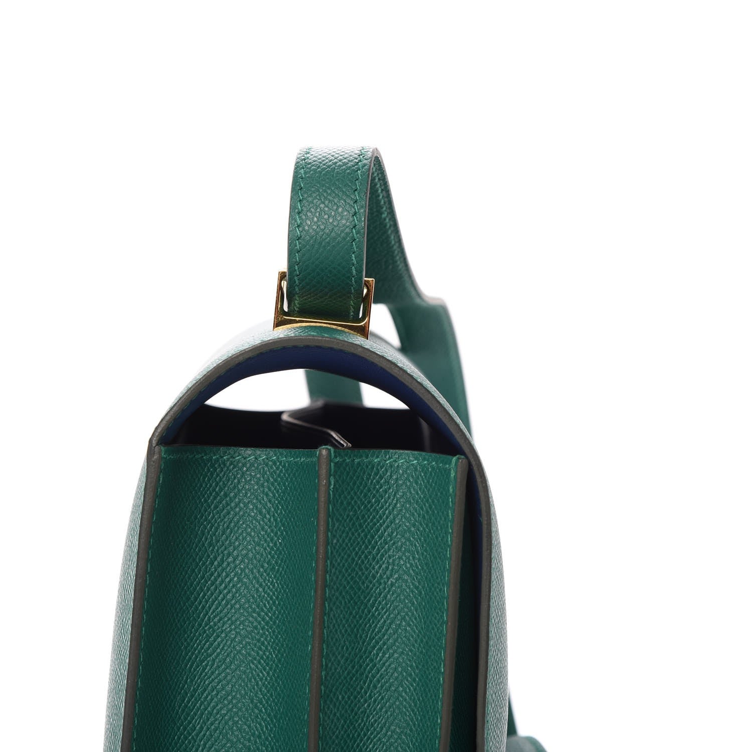 Hermes Epsom Horseshoe Constance 24 Malachite Bleu Sapphire 10 of 21