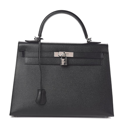Hermes Epsom Kelly Sellier 32 Black 1 of 36
