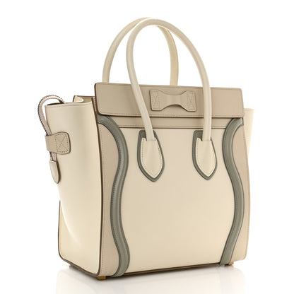 Celine Shiny Smooth Calfskin Micro Tri-Color Luggage Natural 3 of 11