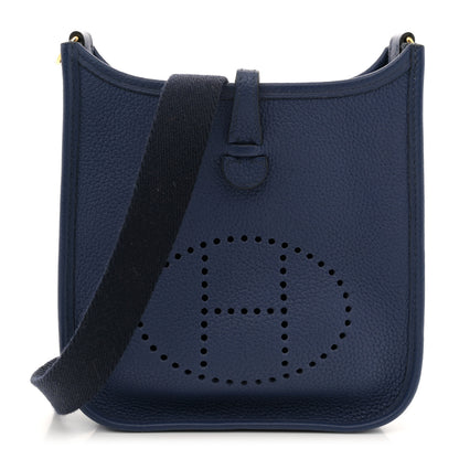 Hermes Taurillon Maurice Amazone Evelyne TPM Bleu Saphir Blue Indigo 1 of 13