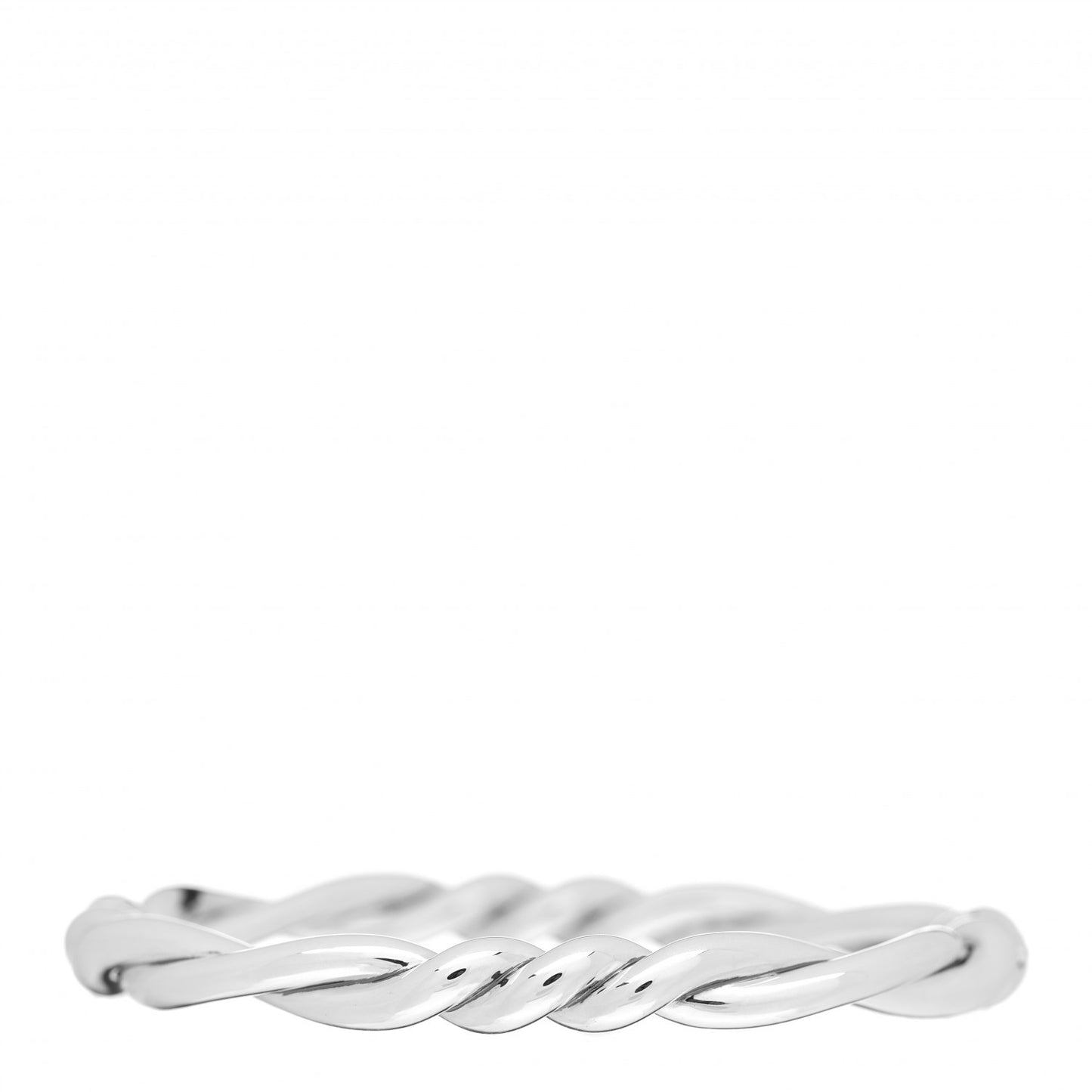 Sterling Silver Continuance Center Twist Bracelet