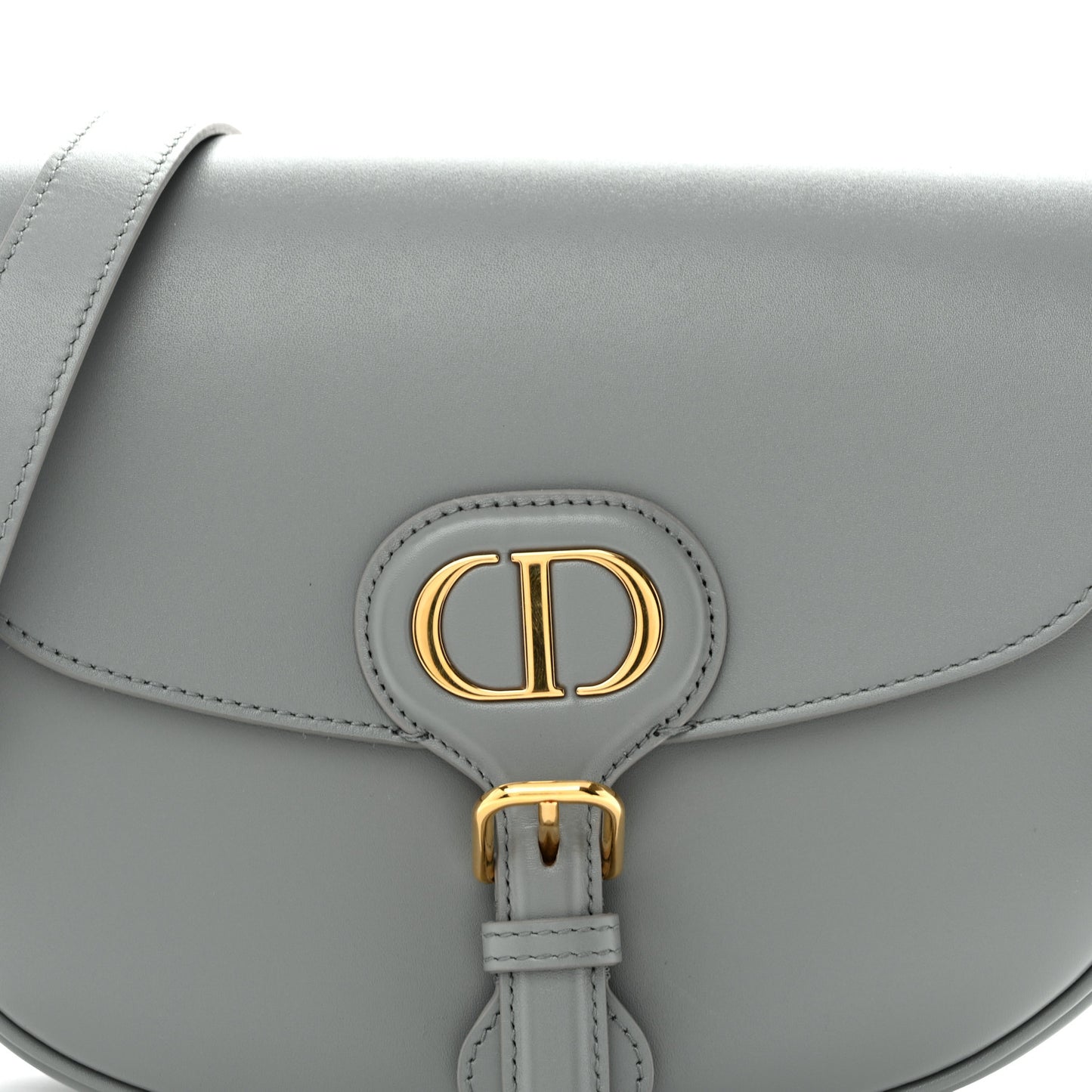 Box Calfskin Medium Bobby Flap Gray