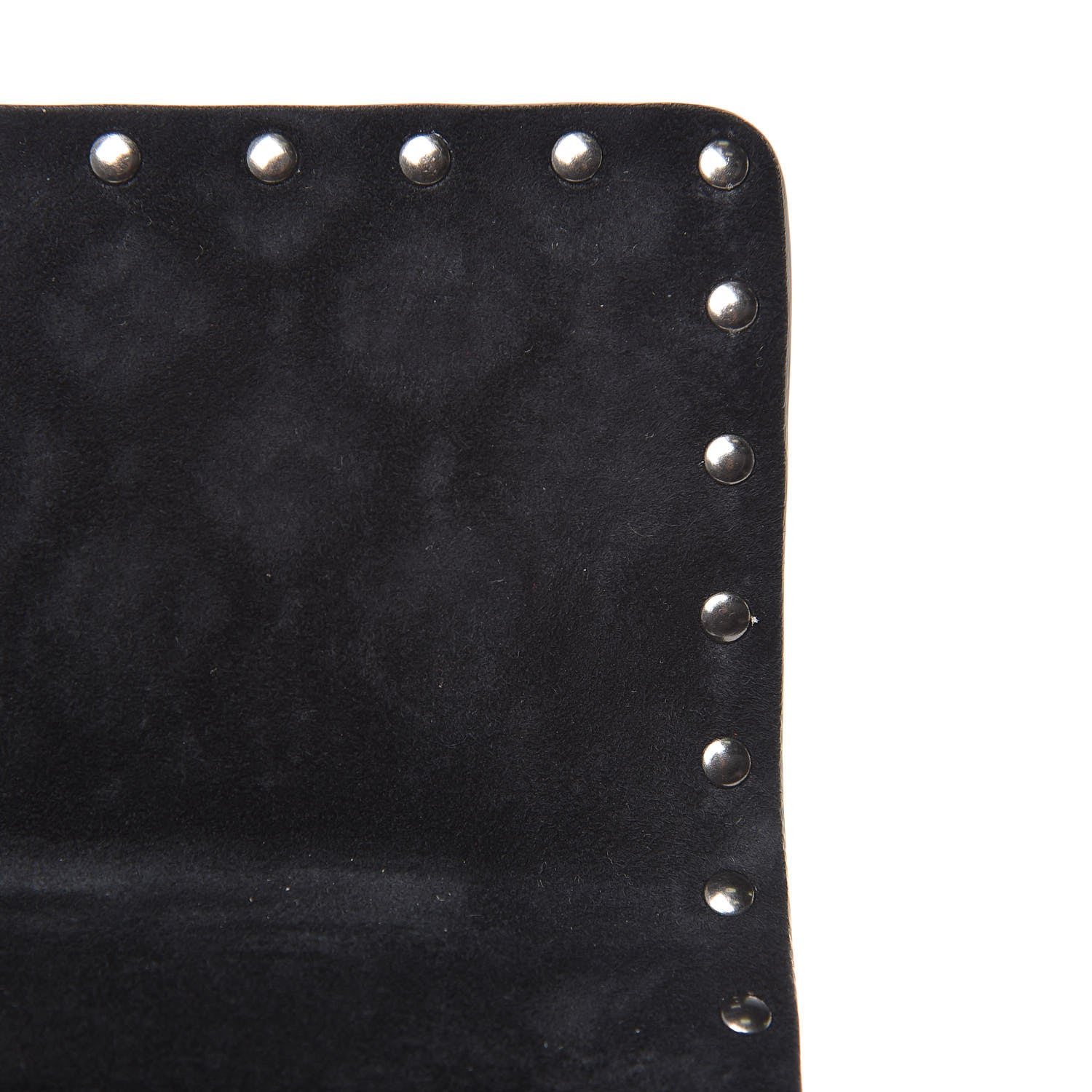Valentino Garavani Craquele Nappa Crystal Embellished Medium Rockstud Spike Shoulder Bag Black 7 of 8