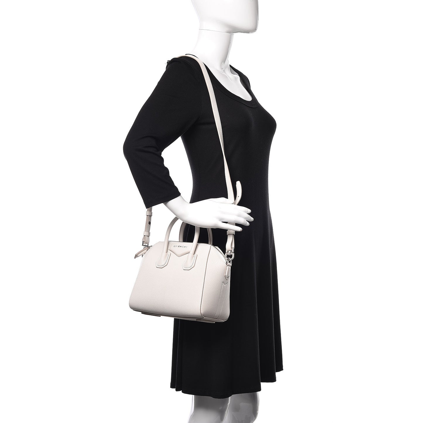 Sugar Goatskin Mini Antigona Off White