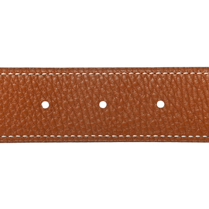 Hermes Swift Togo 32mm H Belt 85 Black Gold 4 of 5