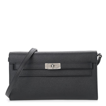 Hermes Epsom Kelly Wallet To Go Black 1 of 10