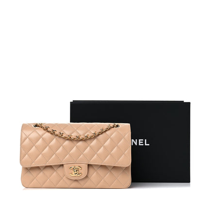 Chanel Caviar Quilted Medium Double Flap Beige 10 of 10