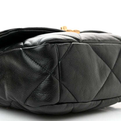 Chanel Goatskin Quilted Medium Chanel 19 Flap Black 9 of 11