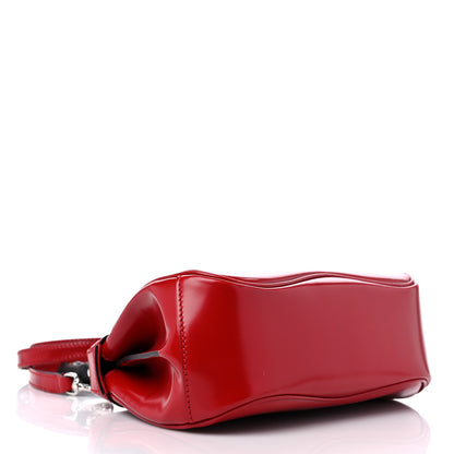 Gucci Regent Calfskin Bamboo Mini Lady Lock Top Handle Bag Hibiscus Red 4 of 13