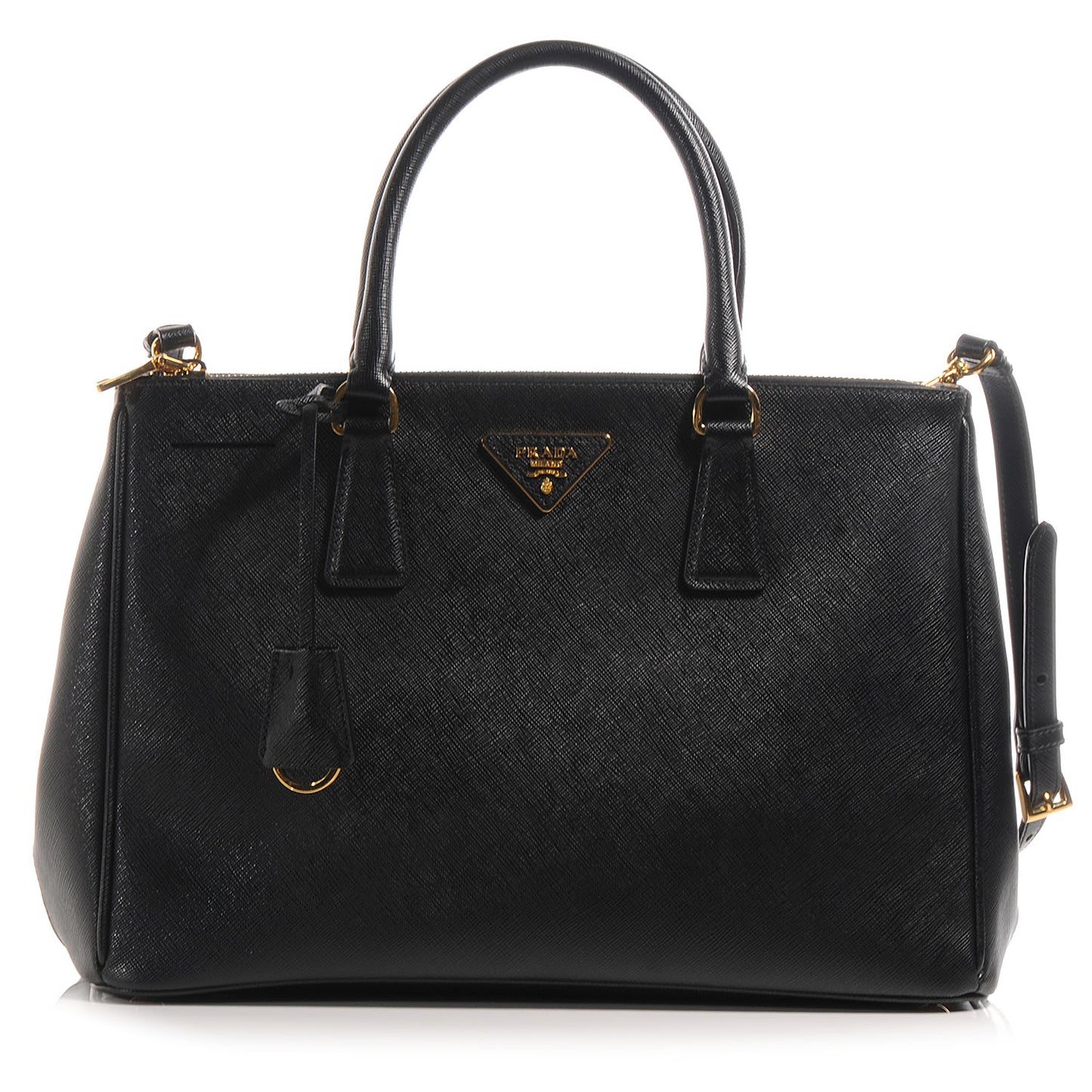 Saffiano Lux Medium Tote Nero Black
