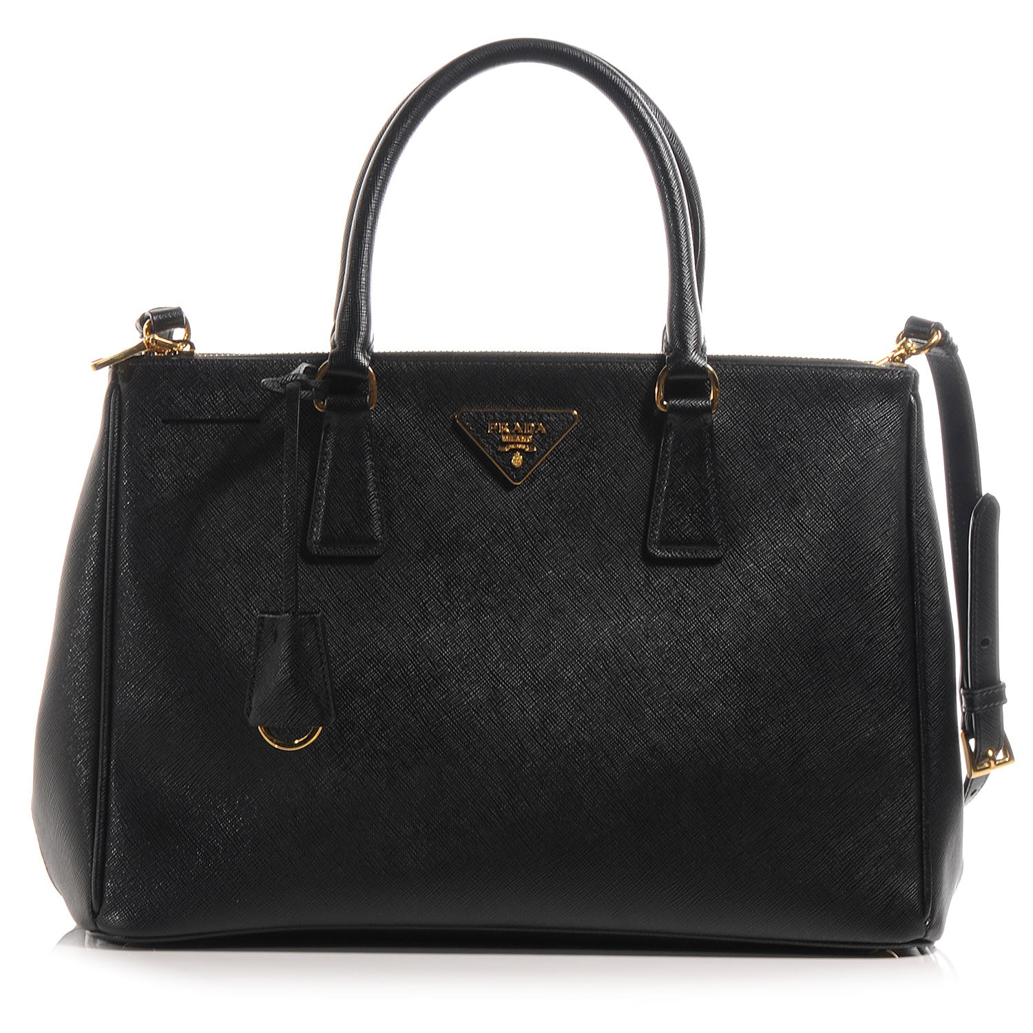 Prada Saffiano Lux Medium Tote Nero Black 1 of 10