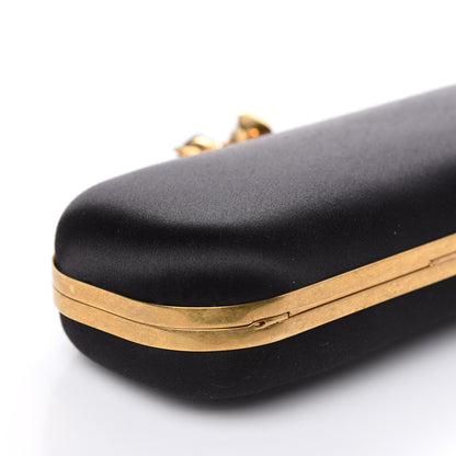 Alexander McQueen Silk Knucklebox Clutch Black 8 of 11