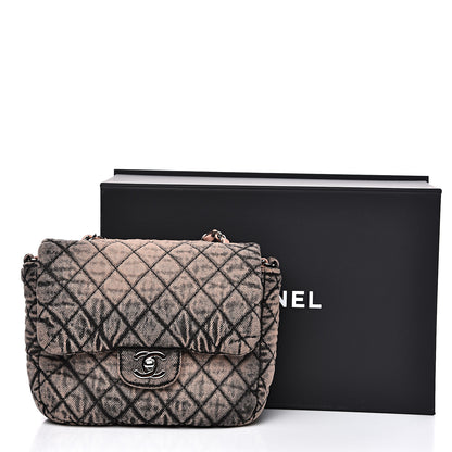 Chanel Washed Denim Quilted Small Denimpression Flap Light Pink Black 11 of 11