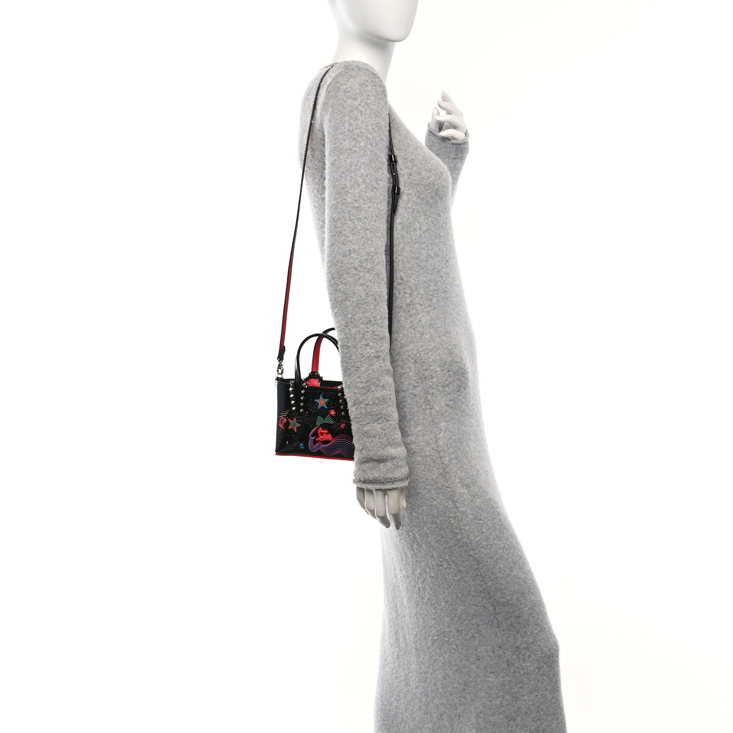 Christian Louboutin Patent Calfskin Mini Starlight Cabata Tote Multicolor 2 of 9