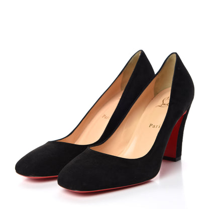 Christian Louboutin Veau Velours Viva 85 Pumps 39.5 Black 3 of 8